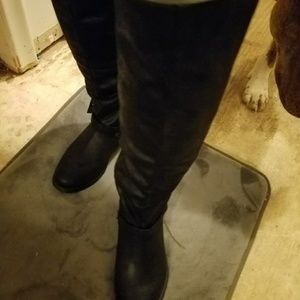 Mossimo over the knee black boots.